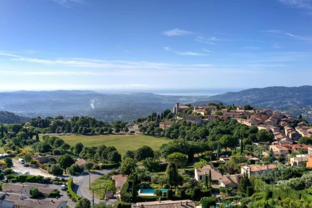 Superbe Villa Côte d'Azur Piscine chauffée Cabris Exterior foto